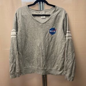 NASA gray long sleeve shirt